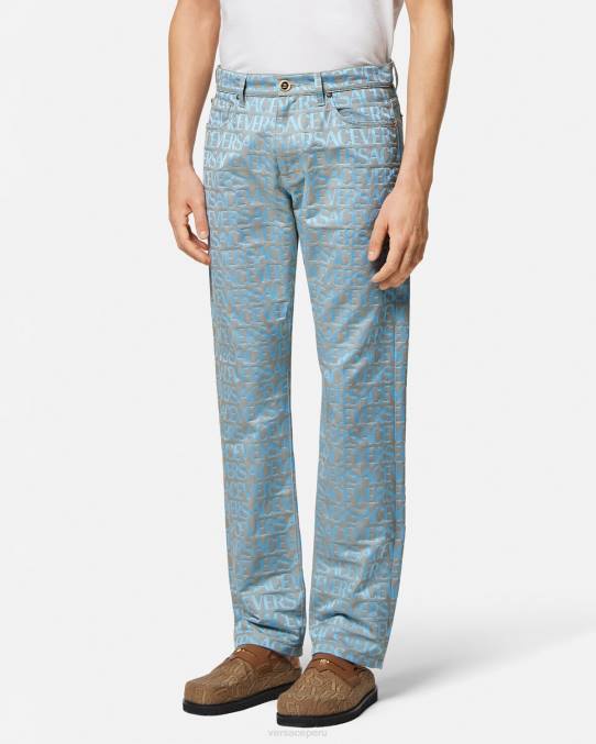 Versace ropa hombres vaqueros por toda la prenda 6BPV1436 imprimir