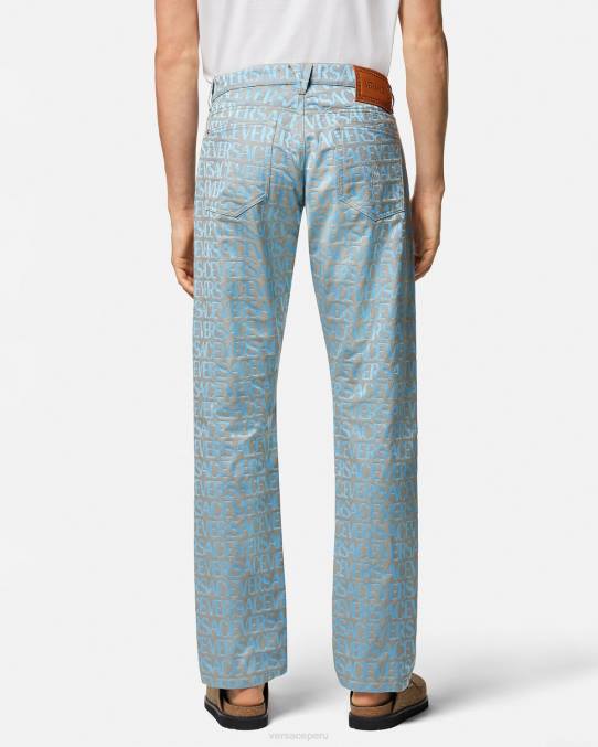 Versace ropa hombres vaqueros por toda la prenda 6BPV1436 imprimir