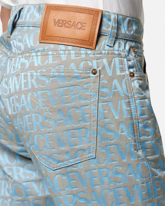 Versace ropa hombres vaqueros por toda la prenda 6BPV1436 imprimir