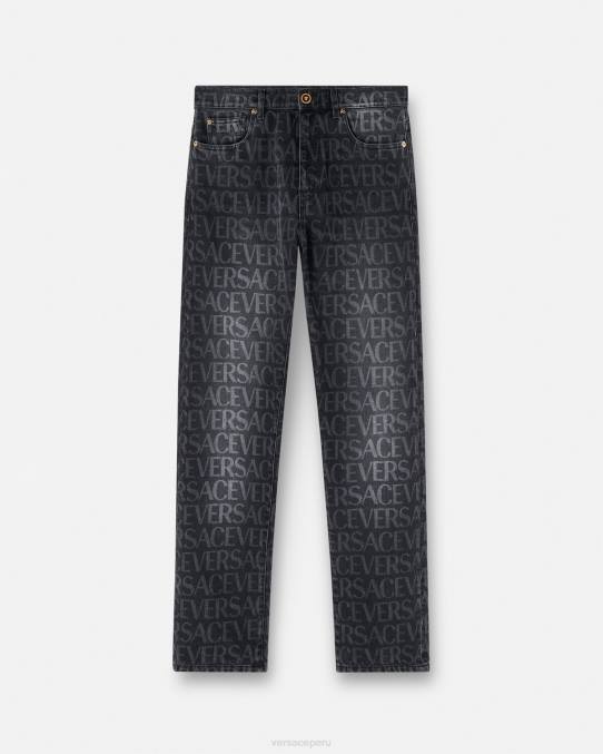 Versace ropa hombres vaqueros por toda la prenda 6BPV1446 negro y estampado