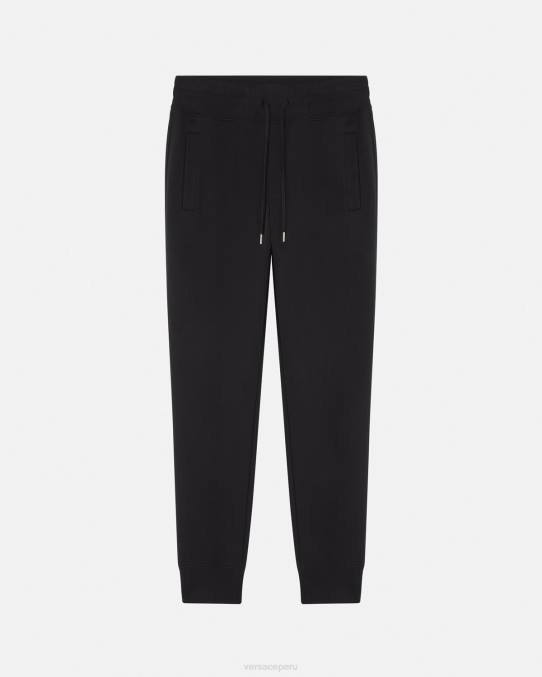 Versace ropa hombres pantalones deportivos con logo 6BPV2437 oro negro