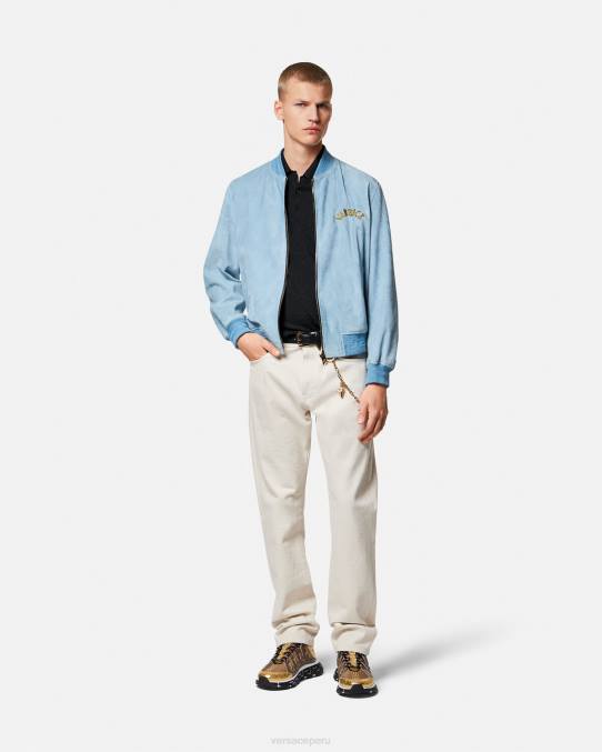 Versace ropa hombres polo de punto de manga corta la greca 6BPV1328 negro