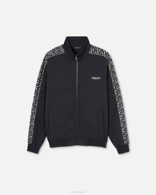 Versace ropa hombres chaqueta deportiva de nailon la greca 6BPV1458 imprimir