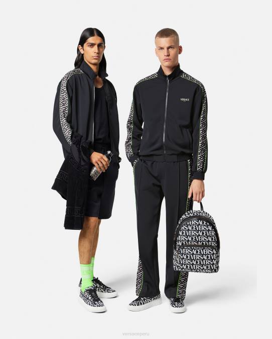 Versace ropa hombres chaqueta deportiva de nailon la greca 6BPV1458 imprimir