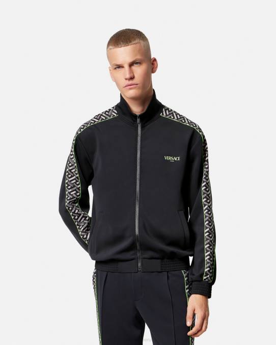 Versace ropa hombres chaqueta deportiva de nailon la greca 6BPV1458 imprimir