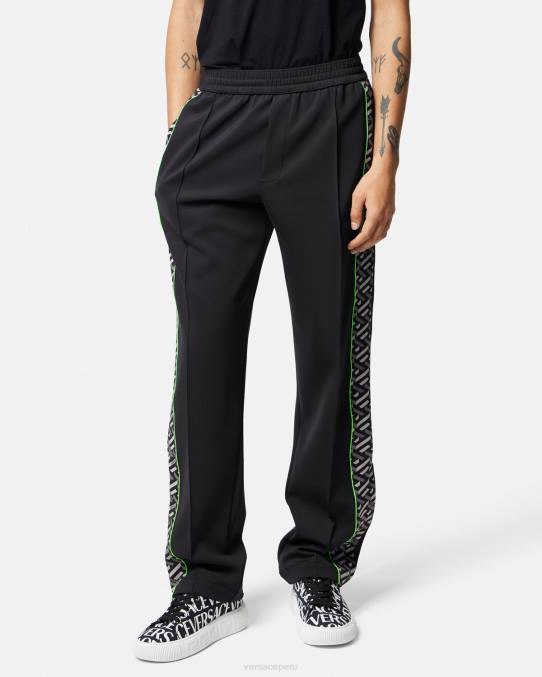 Versace ropa hombres pantalones deportivos de nailon con la greca 6BPV1457 imprimir
