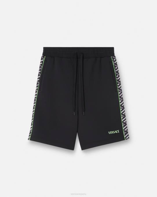 Versace ropa hombres shorts deportivos de nailon con la greca 6BPV1459 imprimir