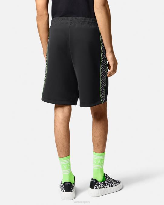 Versace ropa hombres shorts deportivos de nailon con la greca 6BPV1459 imprimir