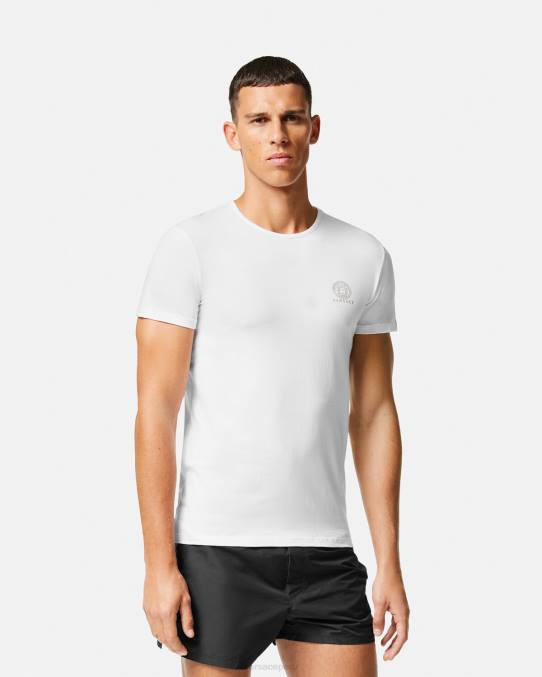 Versace ropa interior y ropa de playa hombres camiseta medusa 6BPV1733 blanco