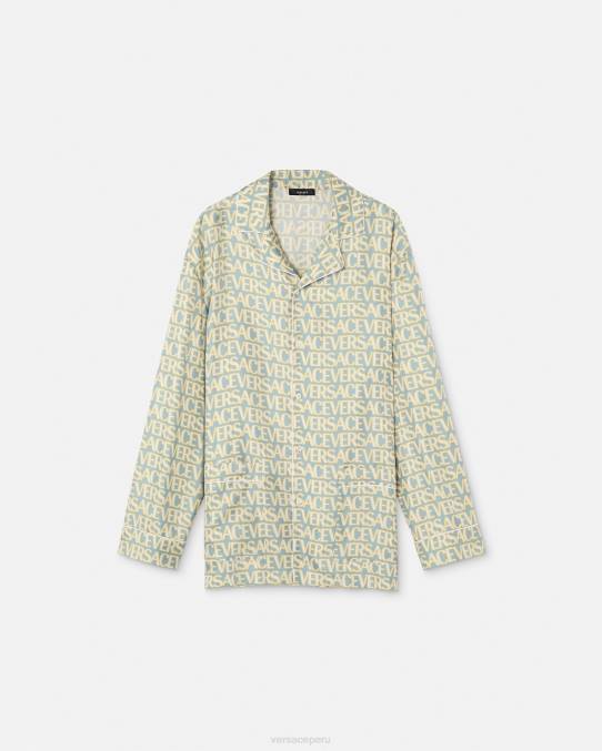 Versace ropa interior y ropa de playa hombres top de pijama integral 6BPV1729 imprimir