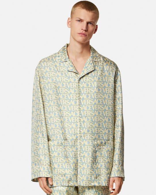 Versace ropa interior y ropa de playa hombres top de pijama integral 6BPV1729 imprimir