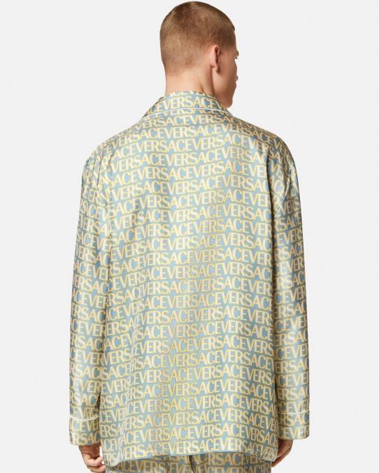 Versace ropa interior y ropa de playa hombres top de pijama integral 6BPV1729 imprimir