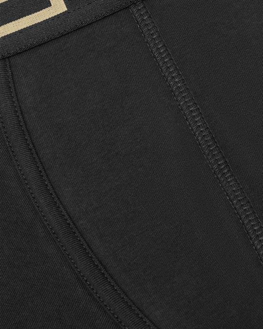 Versace ropa interior y ropa de playa hombres calzoncillos con borde de greca 6BPV1755 negro