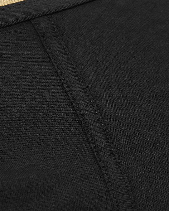 Versace ropa interior y ropa de playa hombres calzoncillos largos con borde de greca 6BPV1765 negro