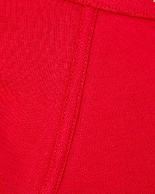 Versace ropa interior y ropa de playa hombres calzoncillos largos con borde de greca 6BPV1766 rojo