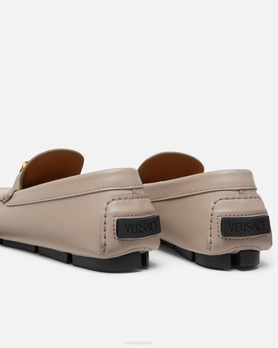 Versace zapato hombres zapatos de piloto la medusa 6BPV1601 beige