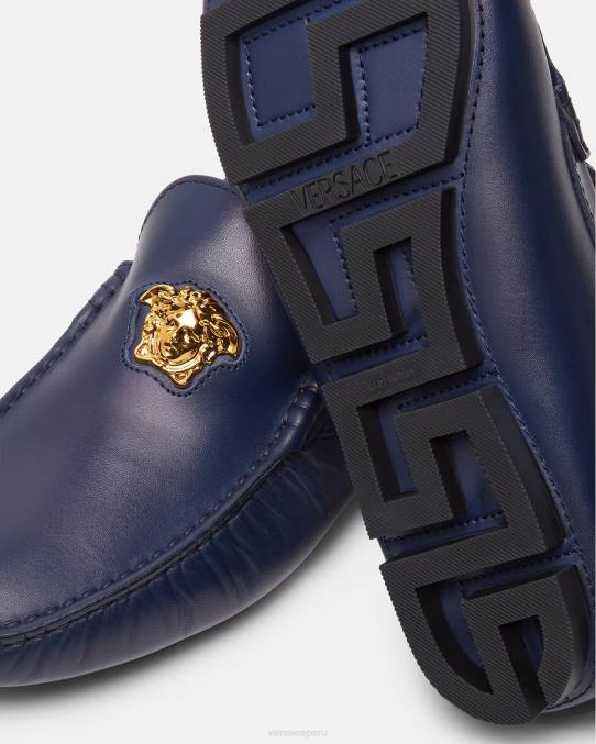 Versace zapato hombres zapatos de piloto la medusa 6BPV1606 Armada