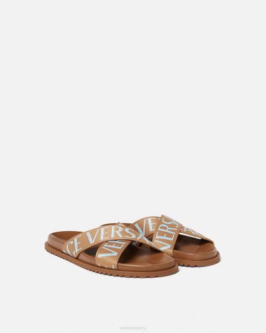 Versace zapato hombres sandalias por toda la prenda 6BPV1585 imprimir