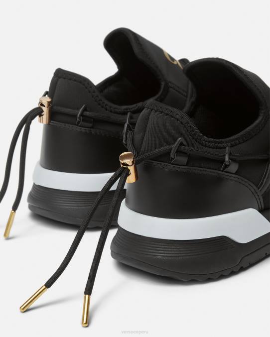 Versace zapato hombres zapatillas dinámicas 6BPV2446 oro negro