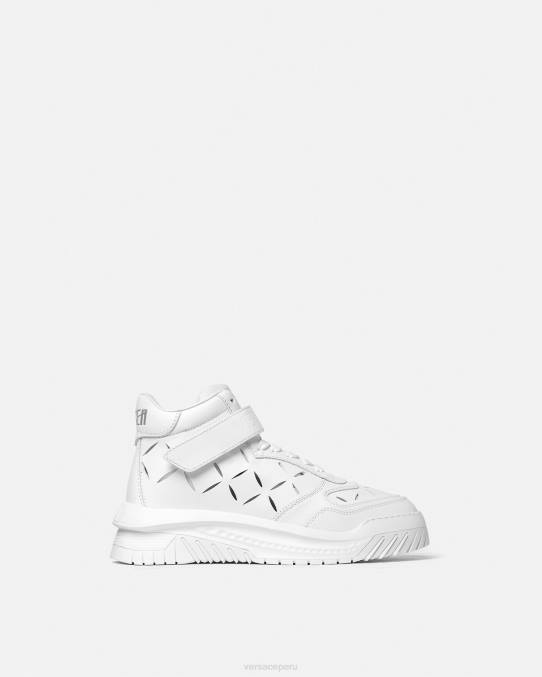 Versace zapato hombres zapatillas odissea recortadas 6BPV1541 blanco