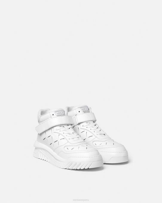 Versace zapato hombres zapatillas odissea recortadas 6BPV1541 blanco