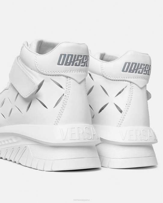 Versace zapato hombres zapatillas odissea recortadas 6BPV1541 blanco