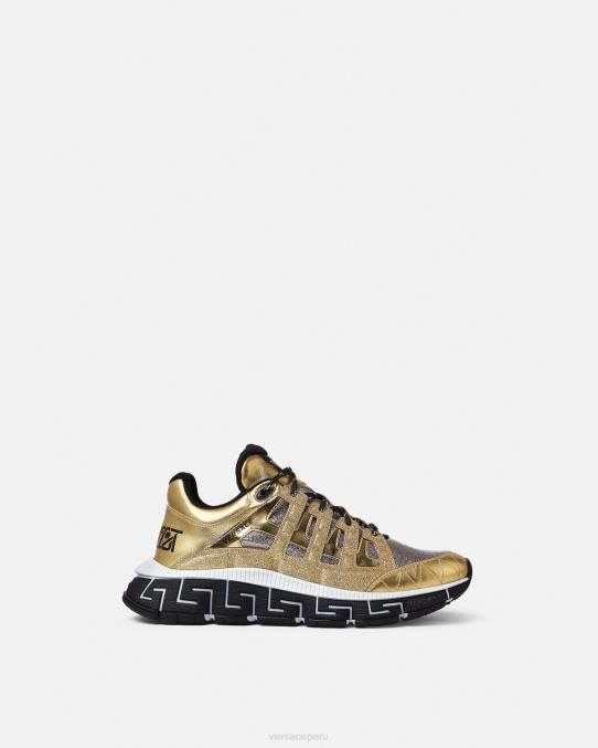 Versace zapato hombres zapatillas trigrecas 6BPV1531 oro
