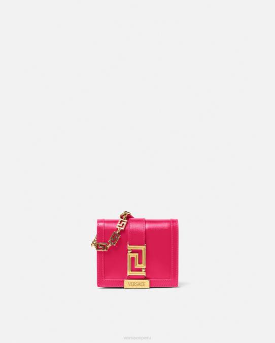 Versace accesorios mujer cartera con cadena de diosa Greca 6BPV564 rosa