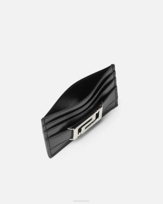 Versace accesorios mujer tarjetero con diosa Greca 6BPV556 negro