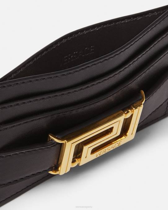 Versace accesorios mujer tarjetero con diosa Greca 6BPV562 negro