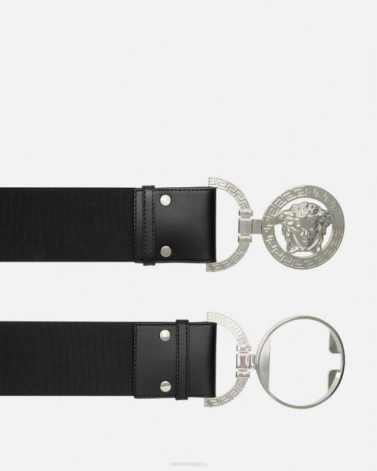 Versace accesorios mujer cinturón ancho con medusa \'95 6BPV523 negro