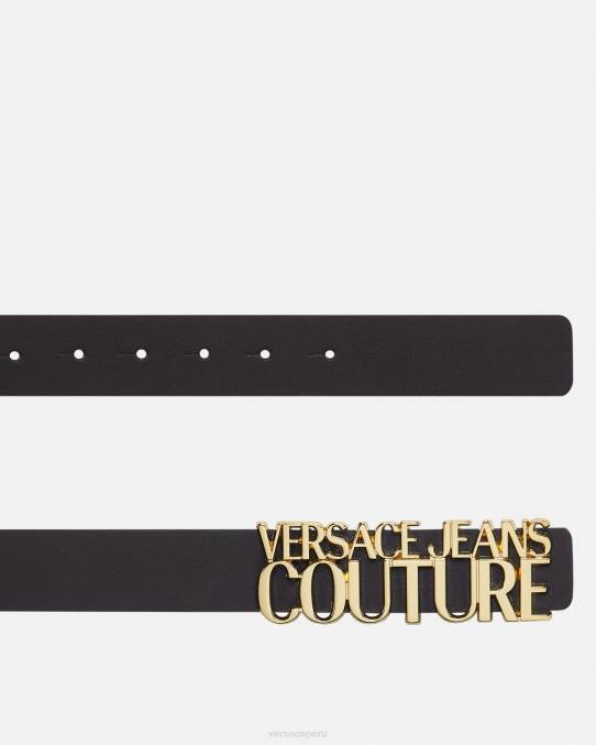 Versace accesorios mujer cinturón con logo 6BPV2330 negro