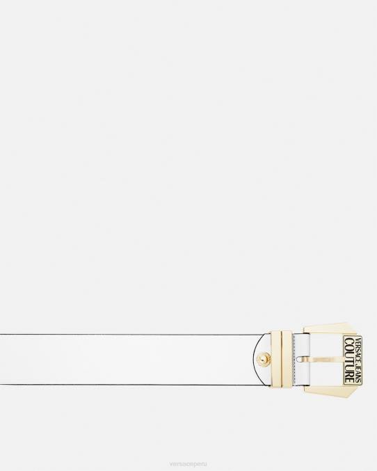 Versace accesorios mujer cinturón con logo 6BPV2335 blanco