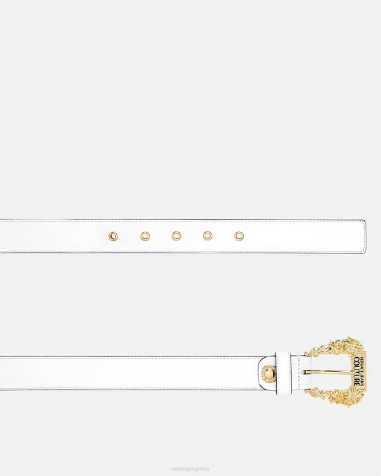 Versace accesorios mujer cinturón de alta costura1 6BPV2327 blanco