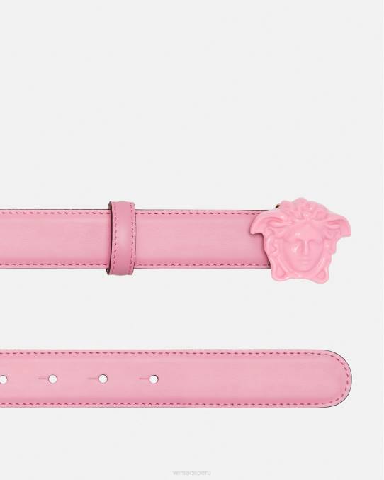 Versace accesorios mujer cinturón de piel de medusa 6BPV527 rosa
