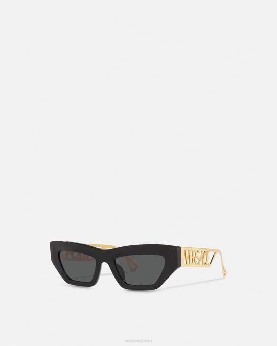 Versace accesorios mujer Gafas de sol estilo ojos de gato con logo vintage de los años 90 6BPV615 oro negro