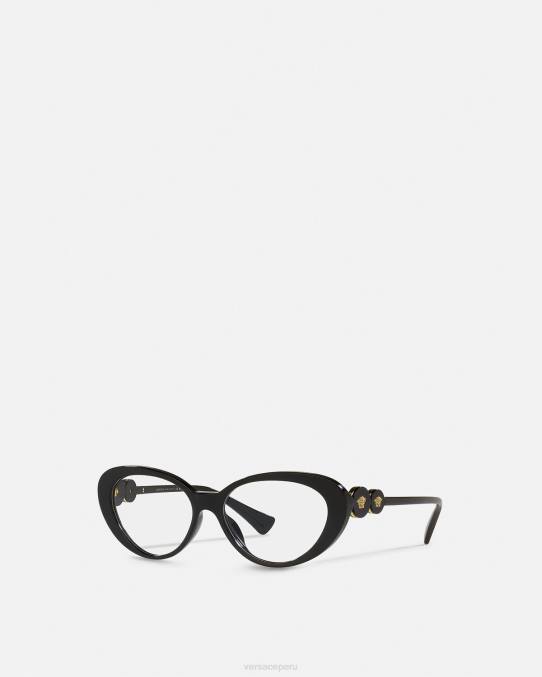 Versace accesorios mujer gafas cat-eye con doble Medusa 6BPV706 negro