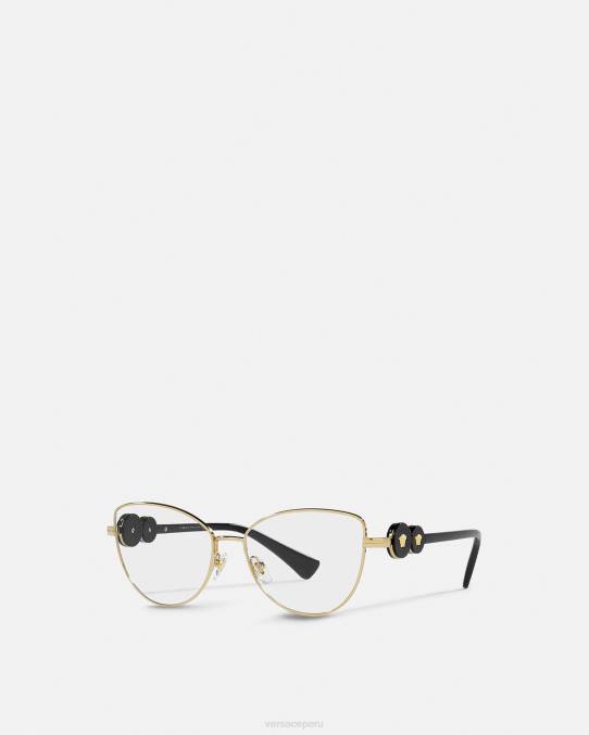 Versace accesorios mujer gafas cat-eye con doble Medusa 6BPV707 oro negro