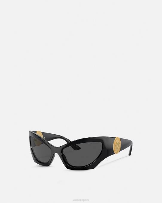 Versace accesorios mujer gafas de sol cat-eye con Medusa 6BPV587 negro