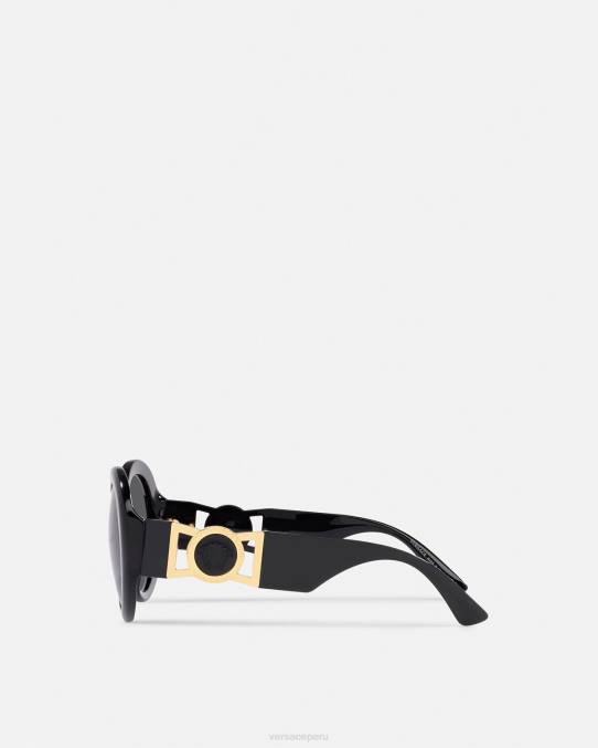 Versace accesorios mujer gafas de sol con forma de mariposa medusa 6BPV700 negro