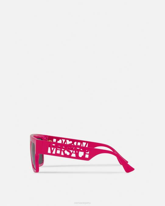 Versace accesorios mujer gafas de sol con logo vintage de los 90 6BPV690 fucsia