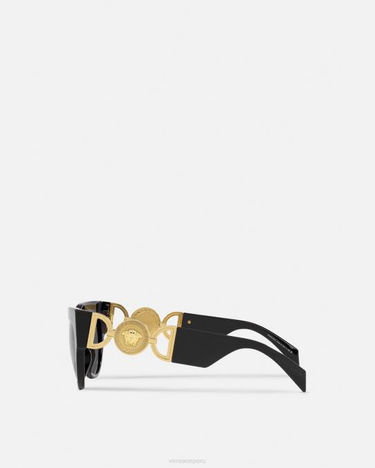 Versace accesorios mujer gafas de sol de medusa alada 6BPV603 negro