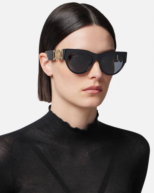 Versace accesorios mujer gafas de sol de medusa alada 6BPV603 negro