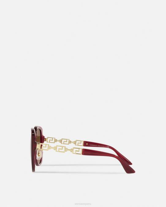 Versace accesorios mujer gafas de sol greca 6BPV666 borgoña