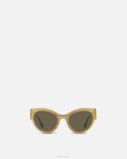 Versace accesorios mujer gafas de sol tipo ojo de gato con Medusa Biggie 6BPV702 oro