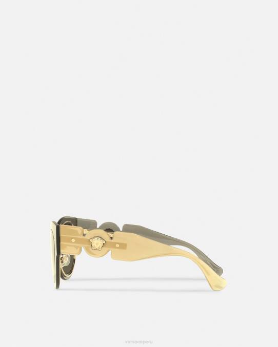 Versace accesorios mujer gafas de sol tipo ojo de gato con Medusa Biggie 6BPV702 oro