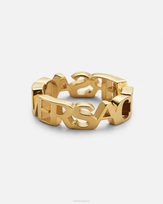 Versace accesorios mujer anillo con logotipo 6BPV805 oro
