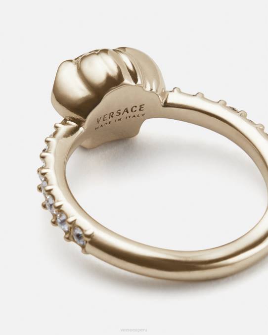Versace accesorios mujer anillo de cristal la medusa 6BPV782 oro