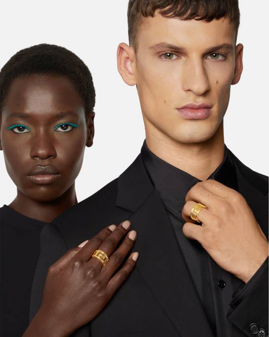 Versace accesorios mujer anillo de greca 6BPV753 oro