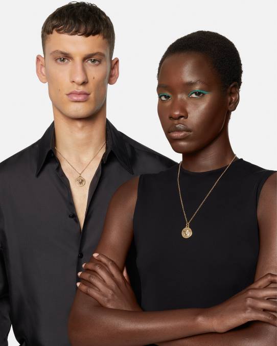 Versace accesorios mujer collar con colgante de medusa 6BPV770 oro